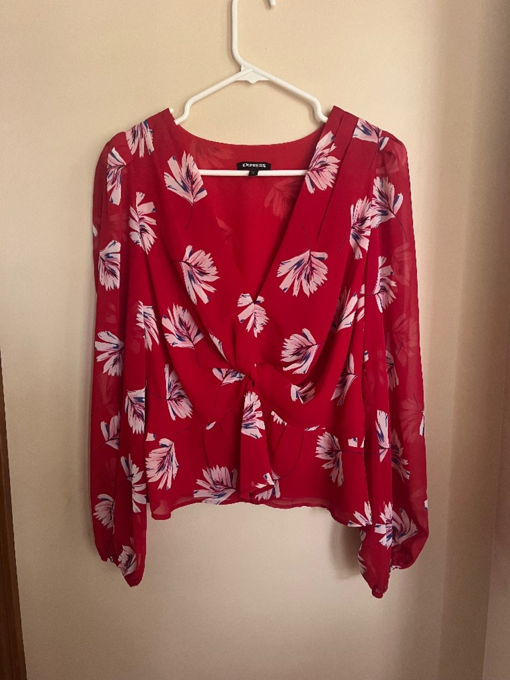 Red blouse